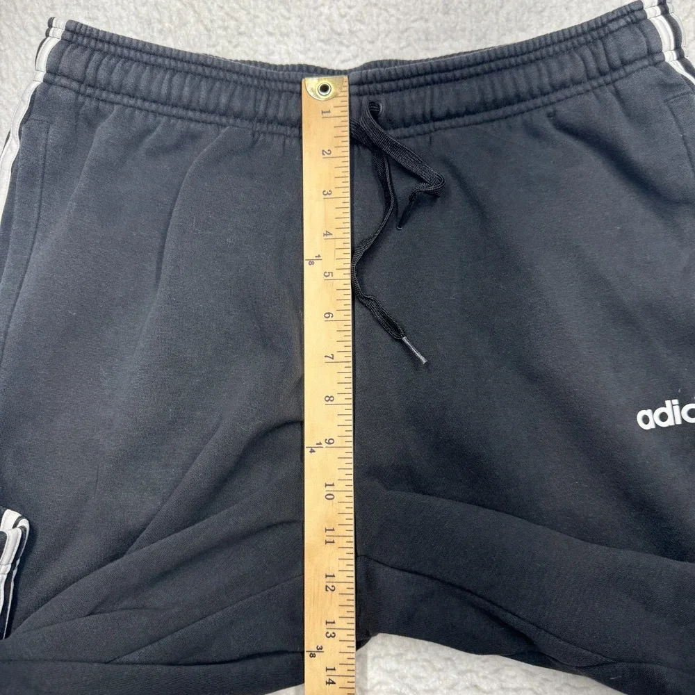 Adidas Sweat Track Pants‎ Joggers Black White Stripes Men's Size L